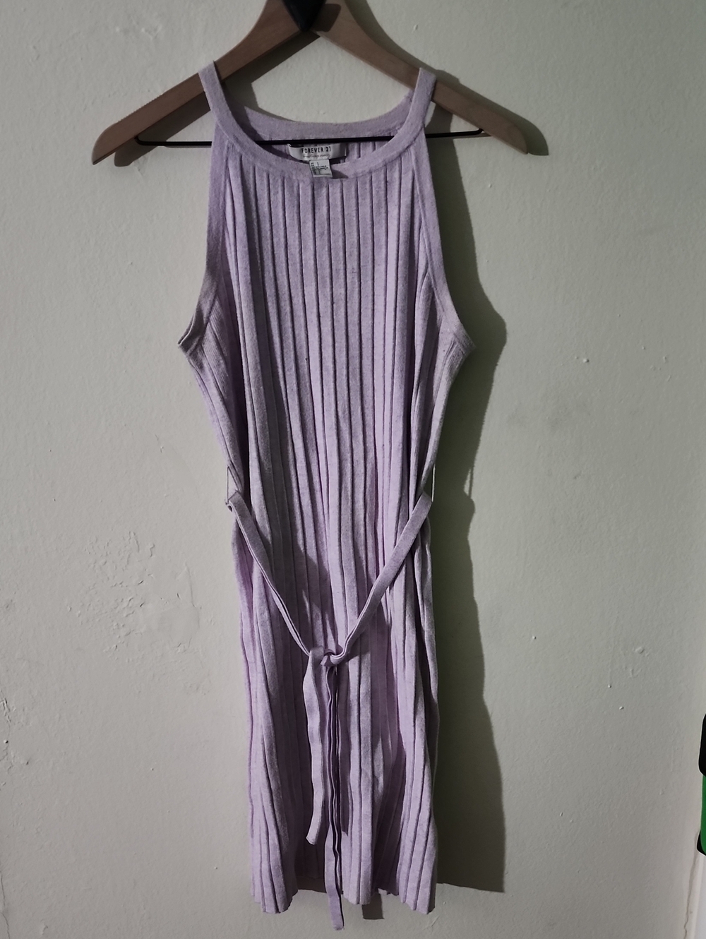Large Lavender Forever 21 Ribbed Dress